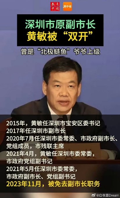 深圳原副市长黄敏被双开_https://www.izongheng.net_快讯_第1张