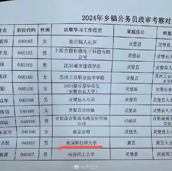 斯坦福大学毕业都去卷乡镇公务员_https://www.izongheng.net_影像记录_第1张